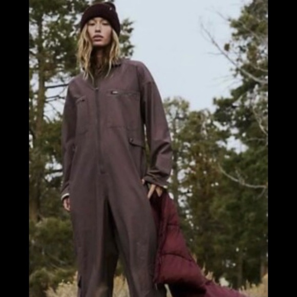 FP Movement by Free People Pants - Free People Movement Brown Jumpsuit Coveralls Size Small New